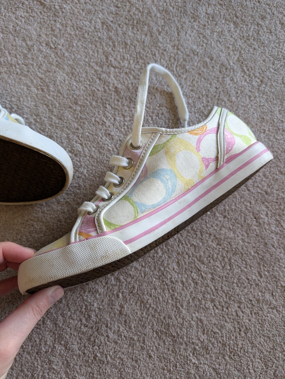 Rare Coach Dee Y2K Low Top Canvas tennis Sneakers - Picture 8 of 9